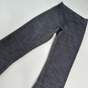 Lululemon 2 Align Pant II 25" Mini Heathered Herringbone Heathered Black White